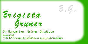 brigitta gruner business card